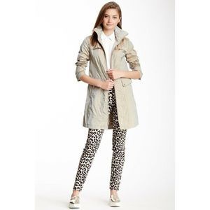 Cole Haan Cargo Pocket Rain Jacket Trench Coat 4 S